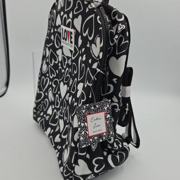 NWT Brighton Limited Edition Hearts A Flutter Endless Love Backpack Retail:$150 - Picture 4 of 7